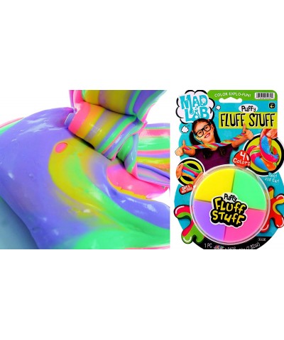 Fluffy Slime Mad Lab Puffy Fluff Stuff Dough (1 Pack) 4 Colors Super Soft Cloud Slime and Non-Sticky Fidget for Kids & Adult ...