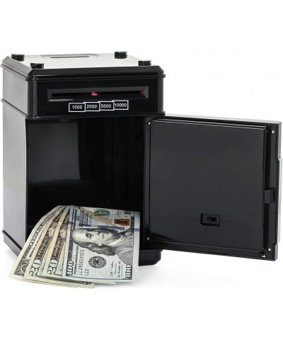 Electronic Password Piggy Bank Cash Coin Can Money Locker Auto Insert Bills Safe Box Password ATM Bank Saver Birthday Gifts f...