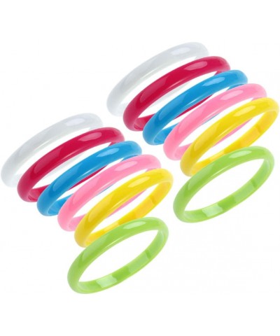 Plastic Bangle Bracelets Candy Color Bracelet Party Favors Pack for Birthday Party 12pcs (Random Color) $16.44 Kids' Dress-Up...