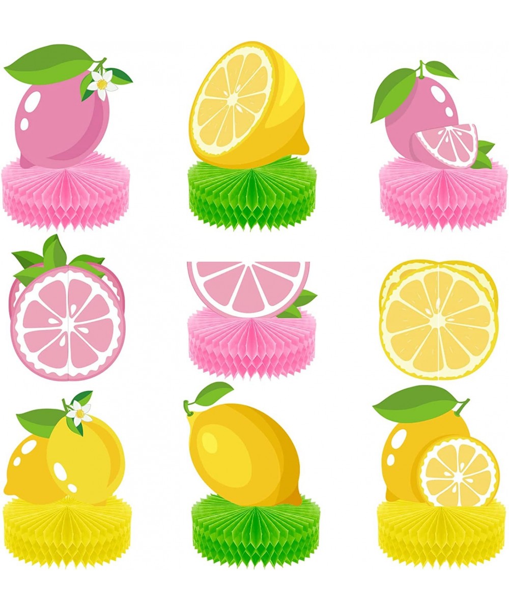 Pink Lemonade Party Decorations for Table Lemon Honeycomb Centerpiece Citrus Lime Birthday Theme Decor Lemon Party Supplies f...