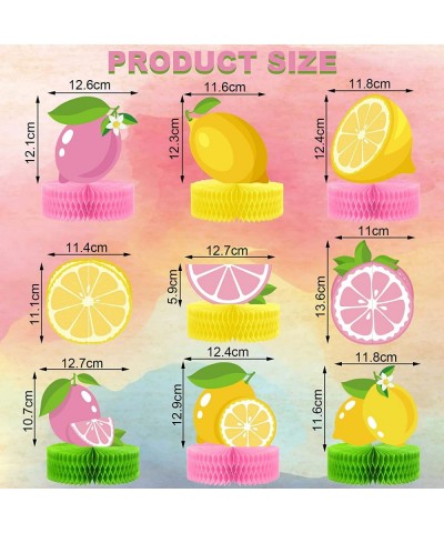 Pink Lemonade Party Decorations for Table Lemon Honeycomb Centerpiece Citrus Lime Birthday Theme Decor Lemon Party Supplies f...