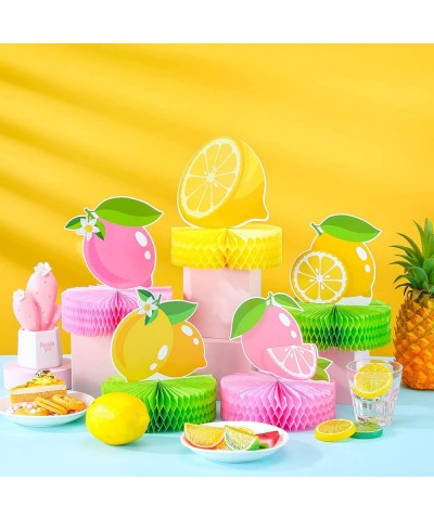 Pink Lemonade Party Decorations for Table Lemon Honeycomb Centerpiece Citrus Lime Birthday Theme Decor Lemon Party Supplies f...