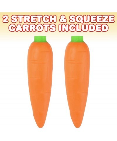 Stretchy Carrot Toys for Kids Set of 2 Stress Relief Fidget Sensory Toys for Autistic Children Anxiety and ADHD Squeeze Toys ...