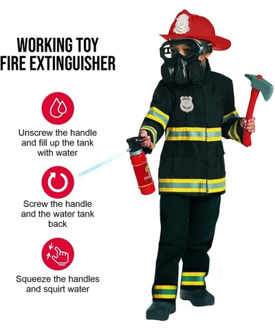 Firefighter Costume for Kids Black Fireman Halloween Costumes for Kids $62.07 Kids' Costumes