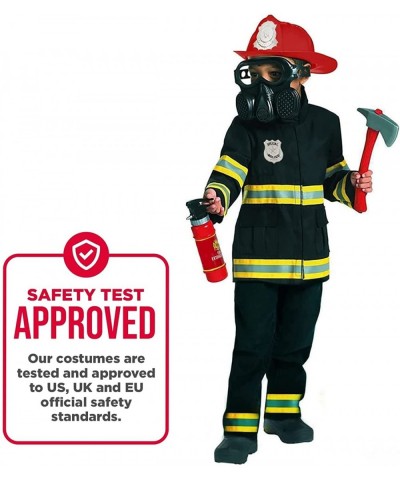 Firefighter Costume for Kids Black Fireman Halloween Costumes for Kids $62.07 Kids' Costumes