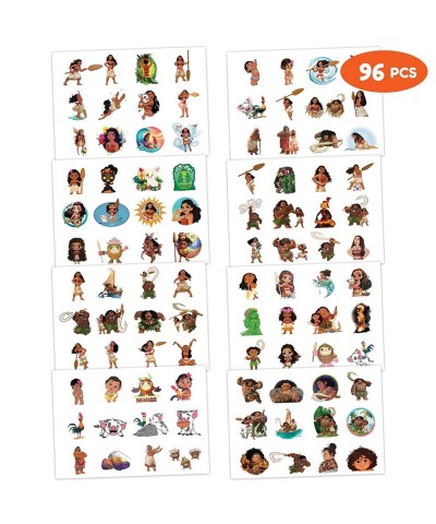 Hawaii Temporary Tattoos Birthday Party Supplies Decorations 96PCS Movie Tattoos Stickers Cute Party Favors Kids Boys Girls G...