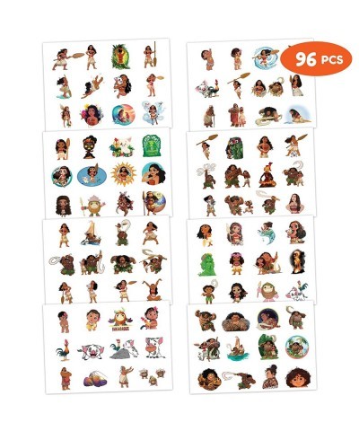 Hawaii Temporary Tattoos Birthday Party Supplies Decorations 96PCS Movie Tattoos Stickers Cute Party Favors Kids Boys Girls G...