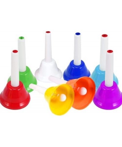 Handbells 8 Note Hand Bells Set with Songbook Early Learning Toys for Toddlers Percussion Instrument for Birthday Classroom P...