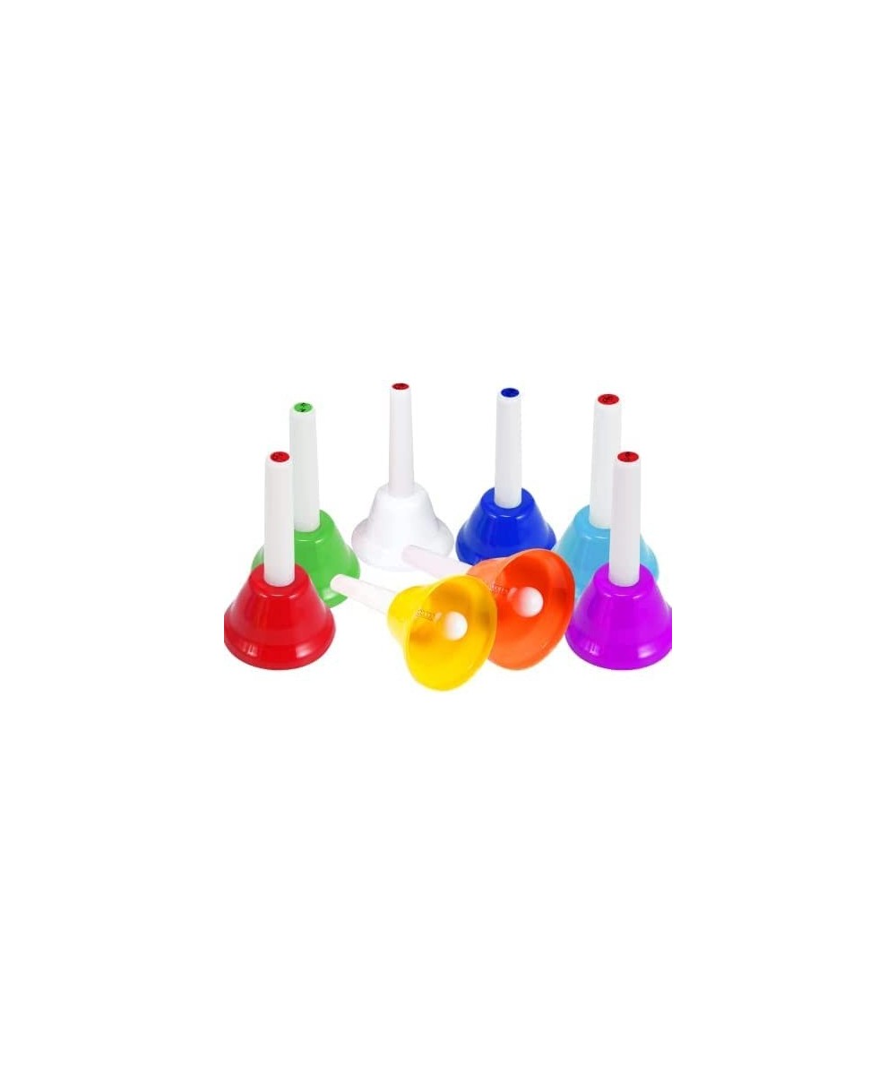 Handbells 8 Note Hand Bells Set with Songbook Early Learning Toys for Toddlers Percussion Instrument for Birthday Classroom P...