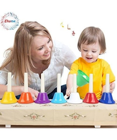 Handbells 8 Note Hand Bells Set with Songbook Early Learning Toys for Toddlers Percussion Instrument for Birthday Classroom P...