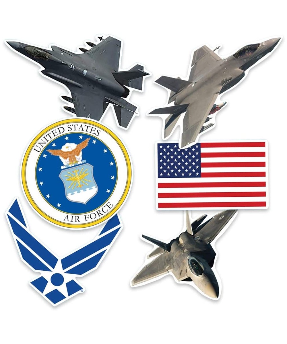 U.S. Air Force F-22 & F-35 Fighter Jet and Logos Collectible Stickers $17.77 Kids' Stickers