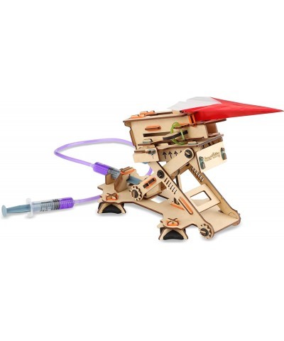 Hydraulic Plane Launcher Wooden Model Engineering STEM Learning Toy for Kids Ages 6 and Up $49.97 Educational Science Kits