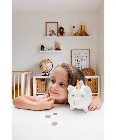 Unicorn Piggy Bank for Girls - Ceramic Rainbow Money Kids - Coin Pony - Penny $28.94 Kids' Money Banks