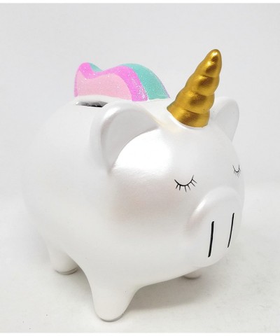 Unicorn Piggy Bank for Girls - Ceramic Rainbow Money Kids - Coin Pony - Penny $28.94 Kids' Money Banks