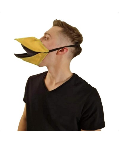 Duckbill Mask Handmade Duck Mask Halloween Bird Beak Mask Talking Face Cover Open and Close $24.17 Kids' Dress-Up Accessories