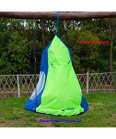 Kids Hanging Swing Tent Cover-Waterproof Hammock Chair Play House Castle Nest for 40in Round Saucer Nest Disc Rope Ceiling Tr...