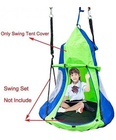 Kids Hanging Swing Tent Cover-Waterproof Hammock Chair Play House Castle Nest for 40in Round Saucer Nest Disc Rope Ceiling Tr...