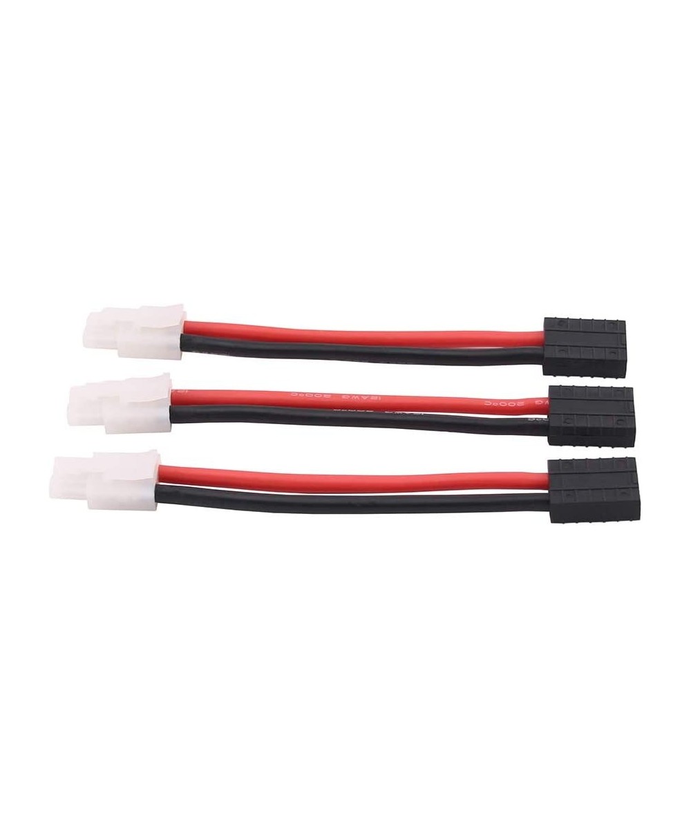 3pcs Compatible with TRX Style Female to Big Tamiya Male Connector Adapter 12awg 4in Wire for Lipo/NiMH RC Battery ESC(C66-3)...