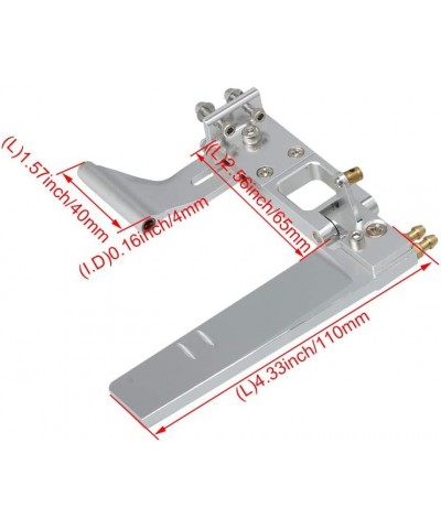 Silver Al. Upgrade RC Rudder w/ Shaft Axle Mount for Water Pickup Absorbing Steering Hole Diameter 4MM Length 11cm $42.86 Rem...