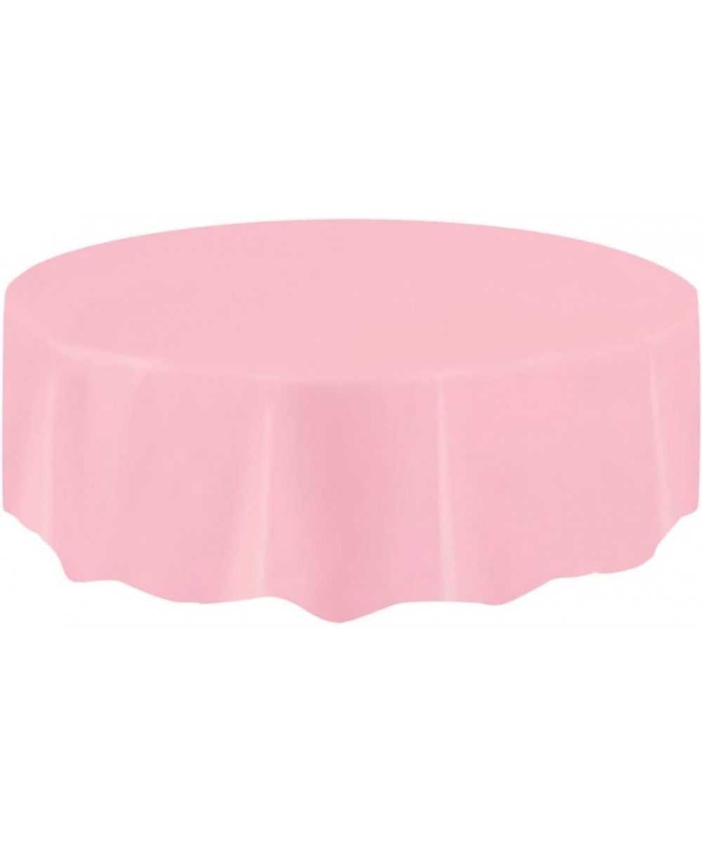 Round Light Pink Plastic Tablecloth 84 $15.23 Kids' Party Tablecovers