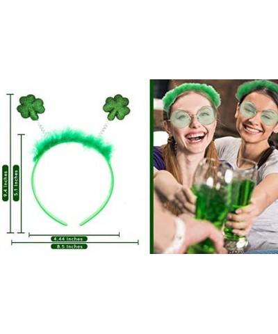 St Patricks Day Costume Accessories Shamrock Green Headband Green Sunglasses $22.58 Kids' Dress-Up Accessories