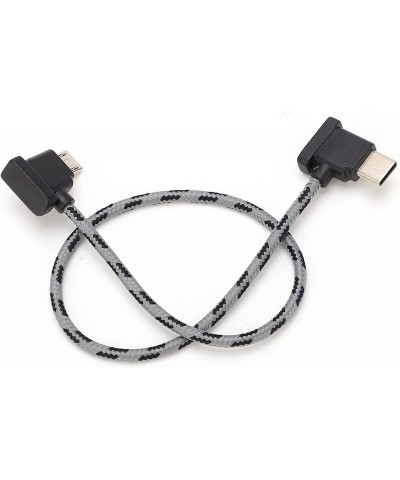 USB C to Micro USB 2.0 Data Transfer Cable Type C to Micro USB Right Angle Data Cable for DJI Mavic Air 2 / Mini 2 Remote etc...