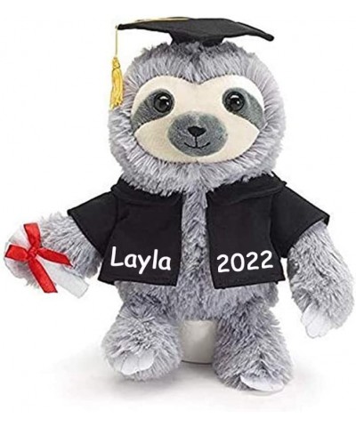 Personalized Graduation Sloth with Diploma and Cap Plush Stuffed Animal Toy for Boys and Girls with Custom Name and Date (Opt...