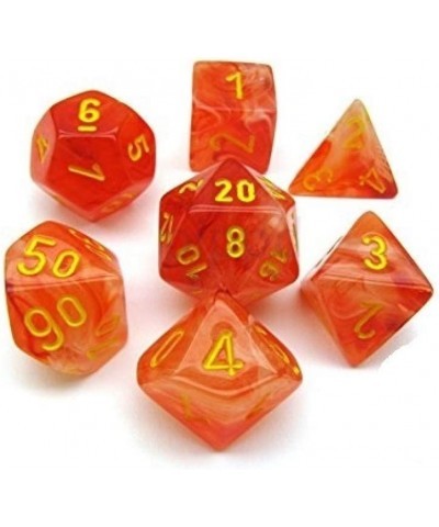 CHX27523 Dice-Ghostly Glow 7Pc Set Orange/Yellow $20.47 Game Accessories