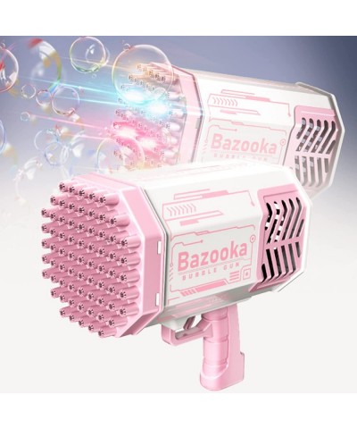 69 Hole Bubble Machine 69 Hole Bazooka Bubble Machine Colorful Light Strong Wind Bubble Machine Summer Outdoor Children's Toy...