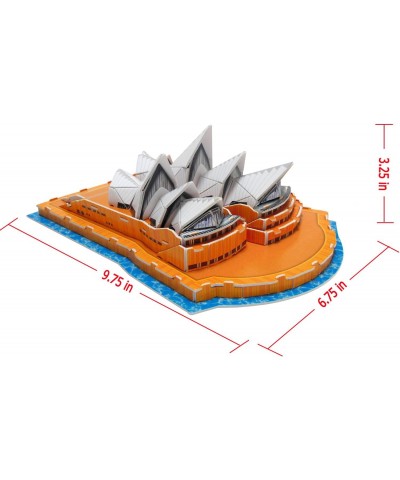 Creative 3D Puzzle Paper Model Sydney Opera House DIY Fun & Educational Toys World Great Architecture Series 47 Pcs $19.24 3-...