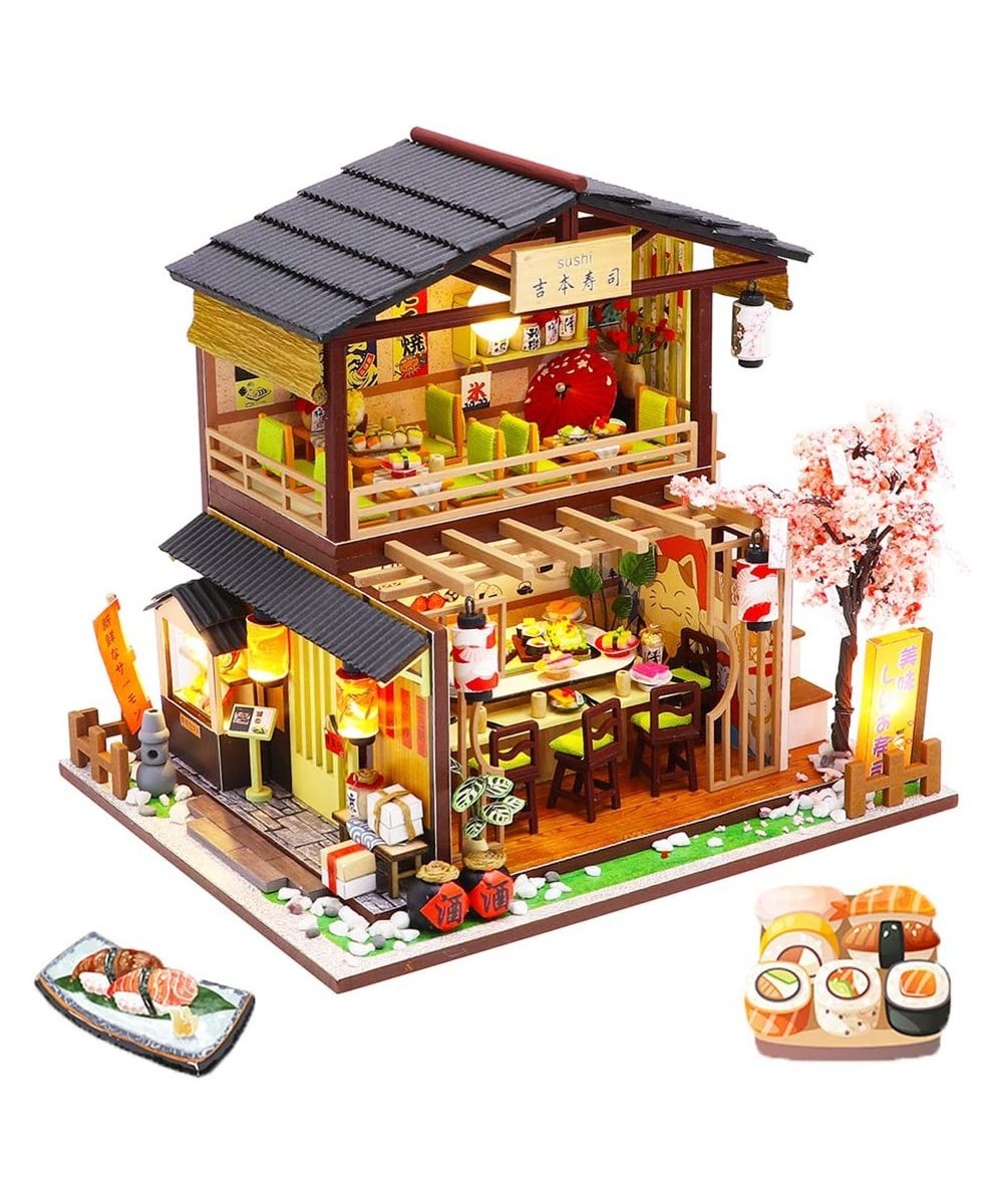 DIY Dollhouse Miniature with Wooden Furniture Handmade Japanese Style Home Craft Model Mini Kit with Dust Cover & Music Box 1...