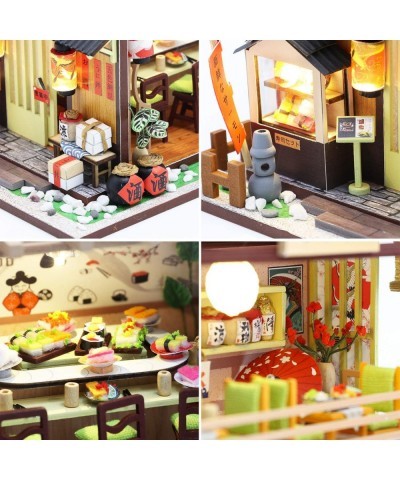 DIY Dollhouse Miniature with Wooden Furniture Handmade Japanese Style Home Craft Model Mini Kit with Dust Cover & Music Box 1...