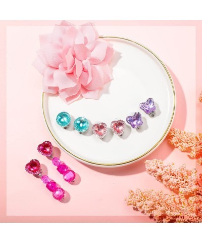 9 Pairs Girls Clip-on Earrings Pretend Princess Play Earrings Jewelry Set (Style 5) $27.28 Kids' Dress-Up Accessories