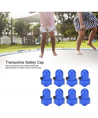 8 Pieces Trampoline Enclosure Pole Hat with Screw Thumb T Hook Spring Pull Tool Accessory for Trampoline Net Hook $46.04 Tram...