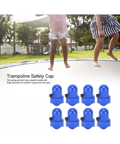 8 Pieces Trampoline Enclosure Pole Hat with Screw Thumb T Hook Spring Pull Tool Accessory for Trampoline Net Hook $46.04 Tram...