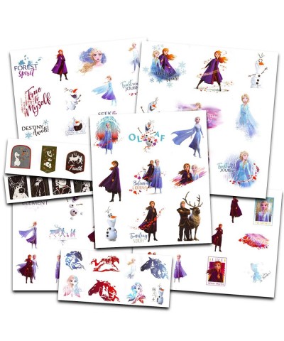 Disney Frozen Temporary Tattoos for Girls Kids Bundle ~ 75 Elsa Anna Olaf Frozen Tattoos Plus Door Hanger | Frozen Party Favo...