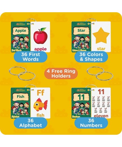 144 Flash Cards for Toddlers 2 3 4 5 Years ABC Alphabet Letters Colors & Shapes 1-100 Math Numbers First Sight Words for Voca...