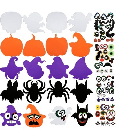 16 Pieces Halloween Foam Craft Kit Halloween Arts Foam Large Pumpkin Foam DIY Pumpkin Decorating and 4 Pieces Halloween Craft...