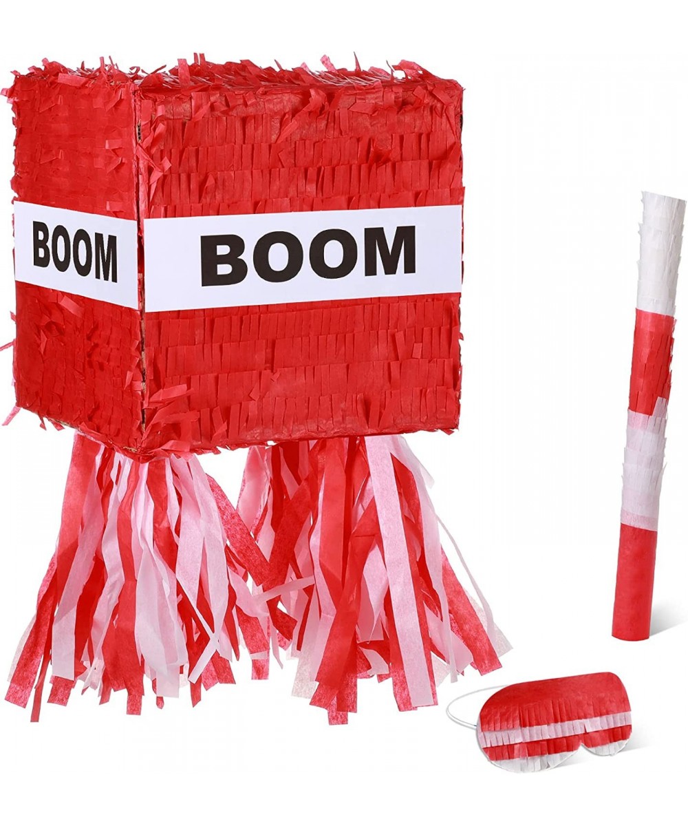 Small Red Boom Pinata with Blindfold and Stick Small Cube Shape Pinata for Birthday Party 7 x 7 x 7 Inches $32.72 Piñatas