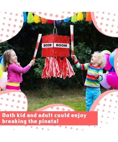 Small Red Boom Pinata with Blindfold and Stick Small Cube Shape Pinata for Birthday Party 7 x 7 x 7 Inches $32.72 Piñatas