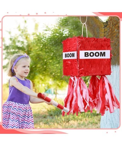 Small Red Boom Pinata with Blindfold and Stick Small Cube Shape Pinata for Birthday Party 7 x 7 x 7 Inches $32.72 Piñatas