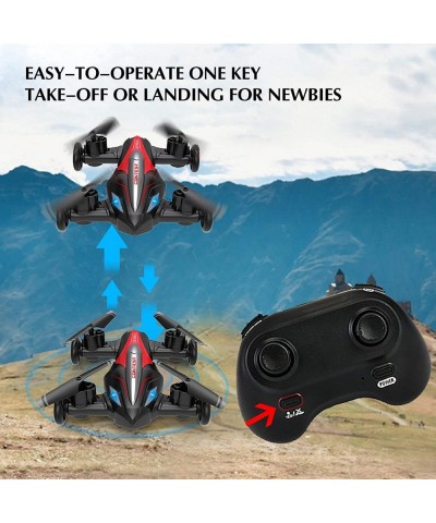 Drone_Flying Cars Quadcopter Air-Ground Dual Mode Switchwith Remote Control Car with 360°Rolling Speed Switch LED Lights One ...