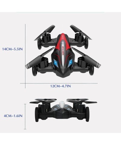 Drone_Flying Cars Quadcopter Air-Ground Dual Mode Switchwith Remote Control Car with 360°Rolling Speed Switch LED Lights One ...