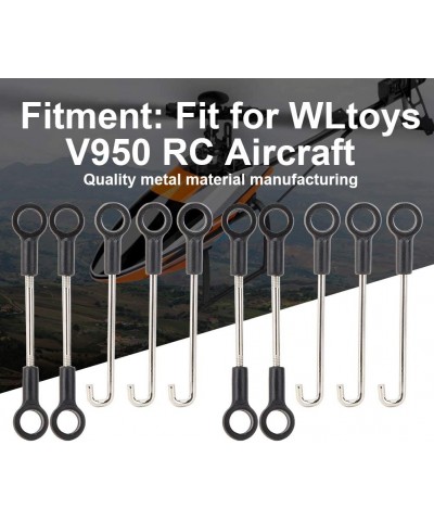 2 Set RC Connecting Rod 10pcs RC Aircraft Connecting Rod Stick Compatible with WLtoys V950 RC Aircraft $19.85 Remote & App Co...