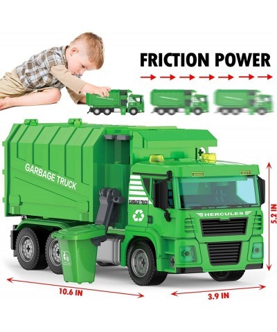 Garbage Truck Toy - 116 Pcs Friction Power Take Apart Toy STEM Toys w/ Drill Push & Go Lights & Sounds Sanitation Trash Truck...