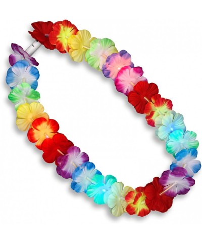 Set of 12 Rainbow LED Flower Hawaiian Lei Light Up Necklaces $65.28 Kids' Dress-Up Accessories