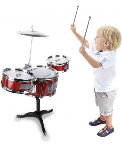 Small Plastic Drum Set Toy for Kids Age 3 - 6 Years Old Toy Musical Instruments Playing Rhythm Beat Toy Great Gift for Boys G...