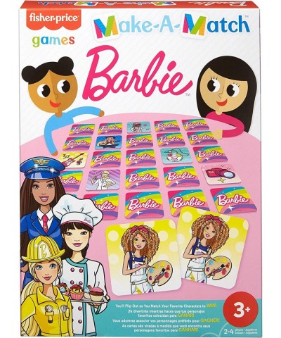 Fisher-Price Make-A-Match Card Game with Barbie Doll Theme Multi-Level Rummy Style Play Match Color Pictures & Shapes 56 Card...