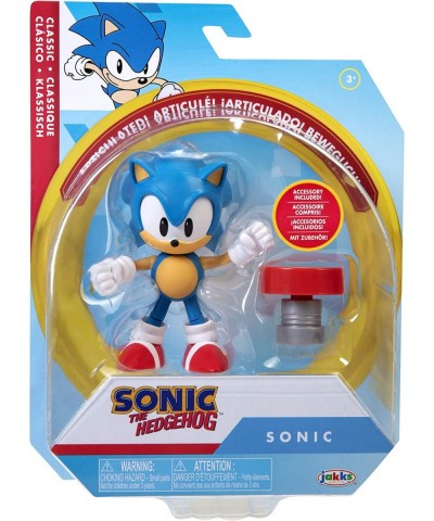 Sonic 4"- Classic Sonic w/ Spring- Wave 4 (Online) Articulated $23.56 Kids' Play Cars & Race Cars