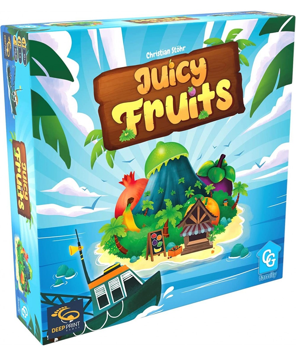 Capstone Games: Juicy Fruits Strategy Board Game Quick and Easy Game Grow Delicious Fruit in Paradise 1 to 4 Players 20 to 50...